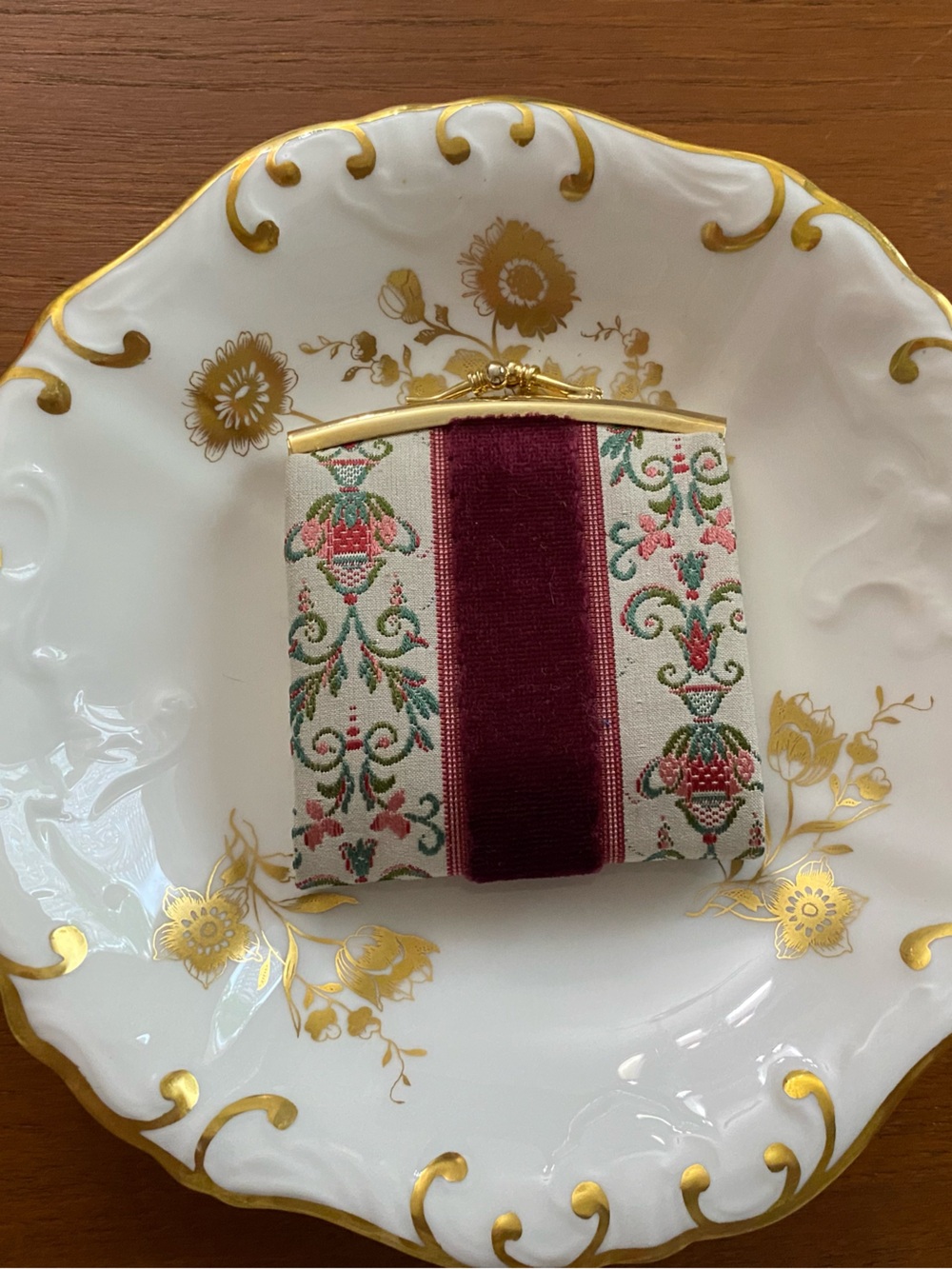 Vintage Holt Renfrew Tapestry Coin Purse